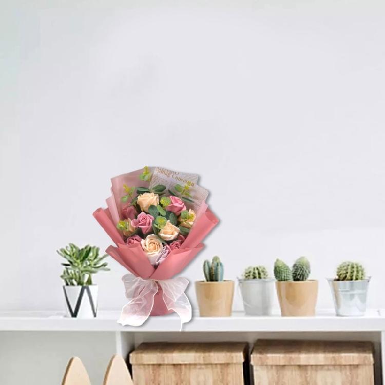 Искусственные Мыльные Лепестки Букеты Цветов Украшение Комнаты на День Святого Валентина Подарок на День Матери