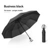 Automatic Folding Vinyl Umbrella, Ten-Bone Umbrella Is Strong, Windproof and Rainproof, Large Umbrella for Business Use