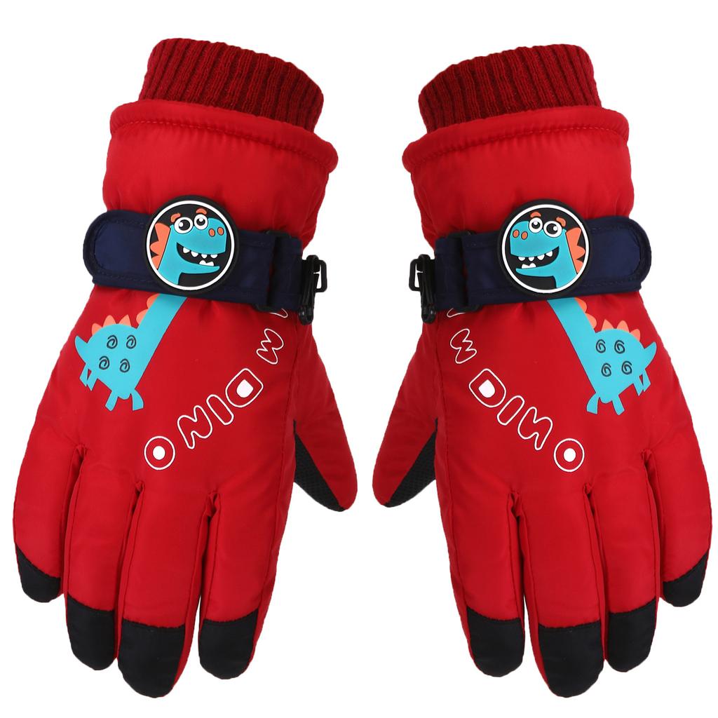 Children's Ski Gloves Cartoon Cute Winter Outdoor Skiing Cycling Warm And Wear Resistant