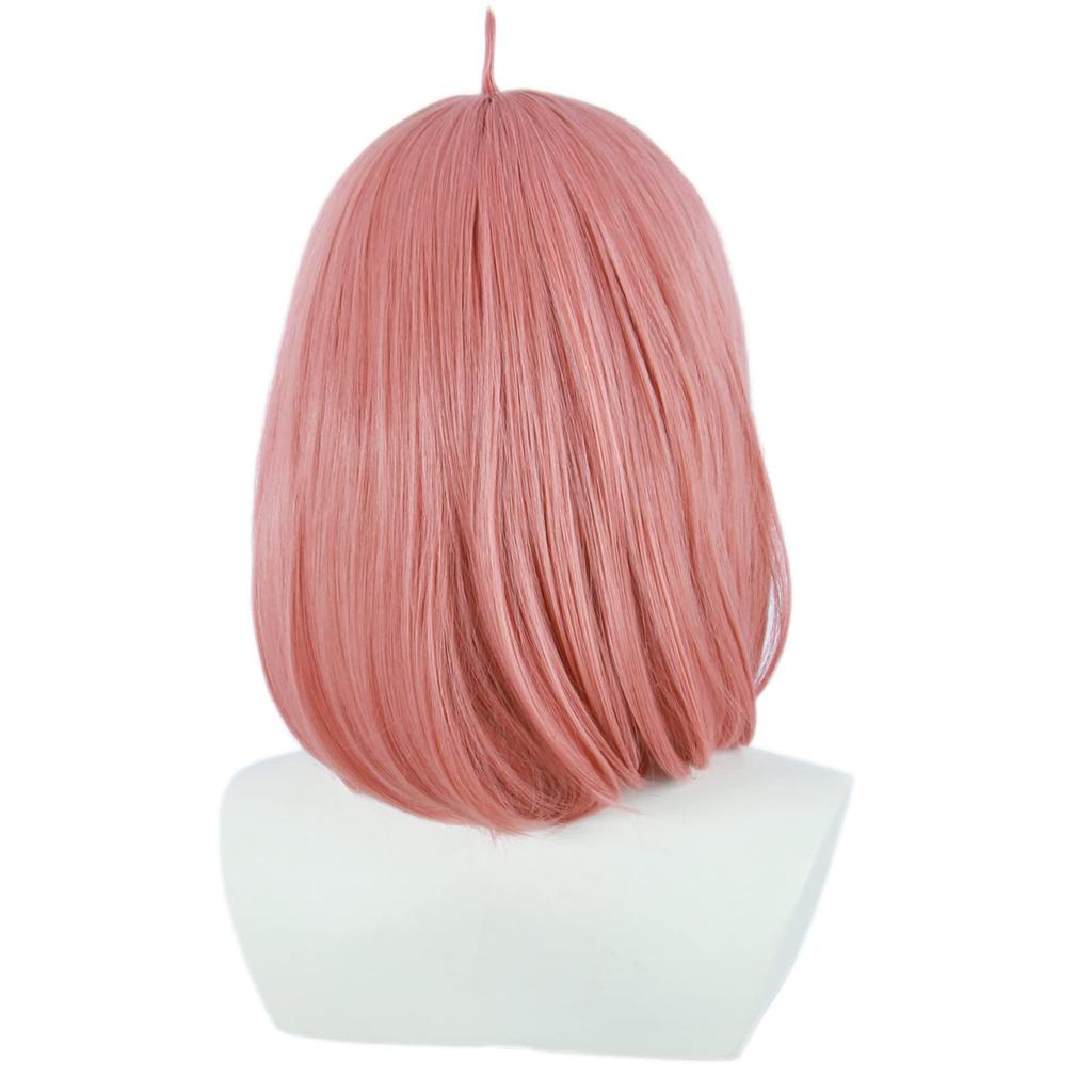Linfairy Cosplay Wig, Heat-Resistant, Costume Accessory, Festival Cosplay Wig, Short Pink Hair
