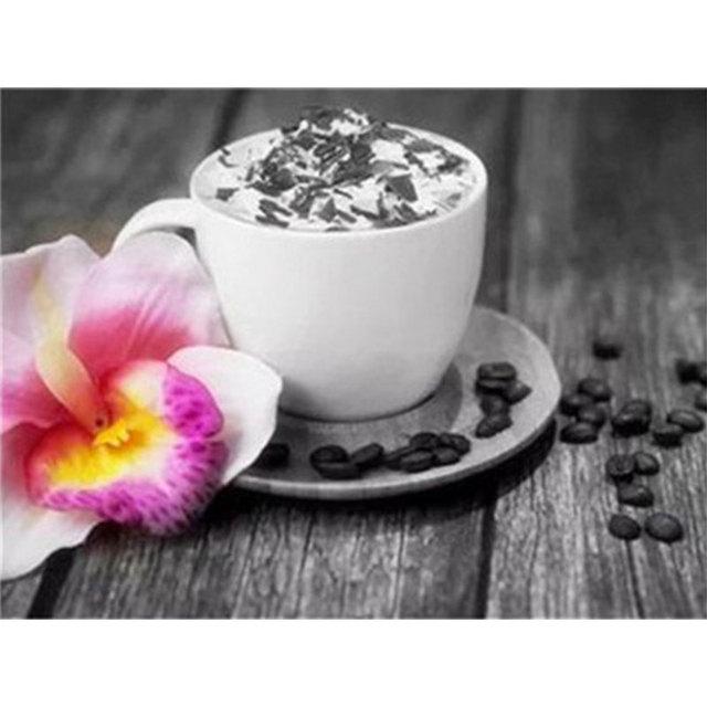 DIY 5D алмазная живопись цветы и кофе Алмазная мозаика наборы крестиков украшение дома полная круглая алмазная вышивка