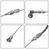 Stainless Steel Universal 24"/36'' Throttle Gas Cable & Spring Set Street Hot Rod Performance For Ford Chevy Silver