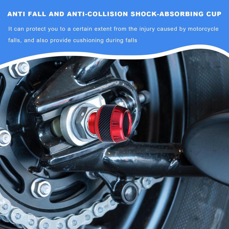2pcs Motorcycle Anti-fall Cup Aluminum Alloy Motorcycle Front Fork Cover Wheel Front Fork Frame Falling Protection Pads Sliders