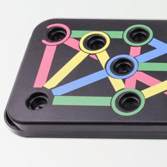 Складная доска для отжиманий с нескользящей ручкой, 9 отверстий, мужской тренажер для мышц груди и живота, доска для отжиманий, домашний тренажер для фитнеса