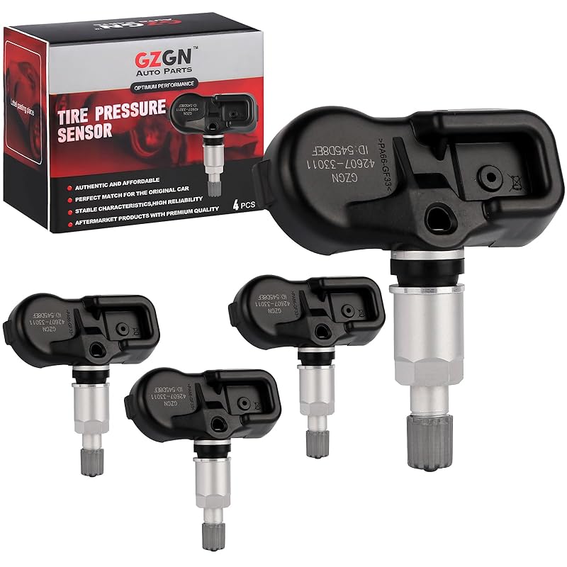 Датчик TPMS, совместимый с Chrysler Dodge Jeep Ram Fiat - 4 шт., предварительно запрограммированный, 433 МГц, датчик контроля давления в шинах для 300 Durango Challenger