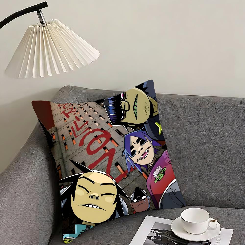 G-Gorillaz Подушка-чехол Наволочка Ультрамягкая, приятная для кожи Ткань Облачный Комфорт и Скрытая Молния