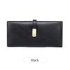 Xiangyin Frosted Women's Long Korean Style Thin Wallet - 2024 New Simple Buckle Bi-fold Design
