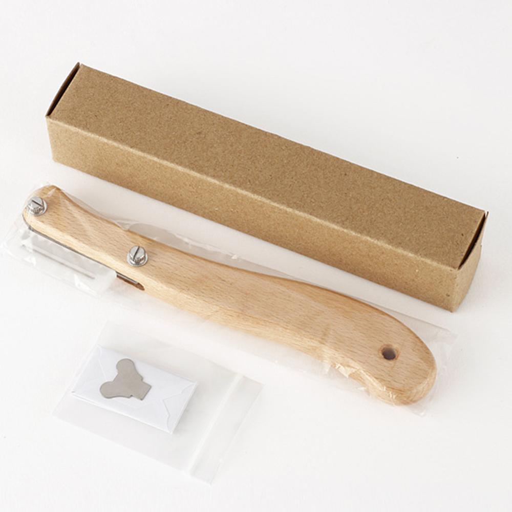 Деревянные кухонные инструменты для хлеба, скребок из нержавеющей стали, для зачета теста для хлеба, с лезвиями и крышкой