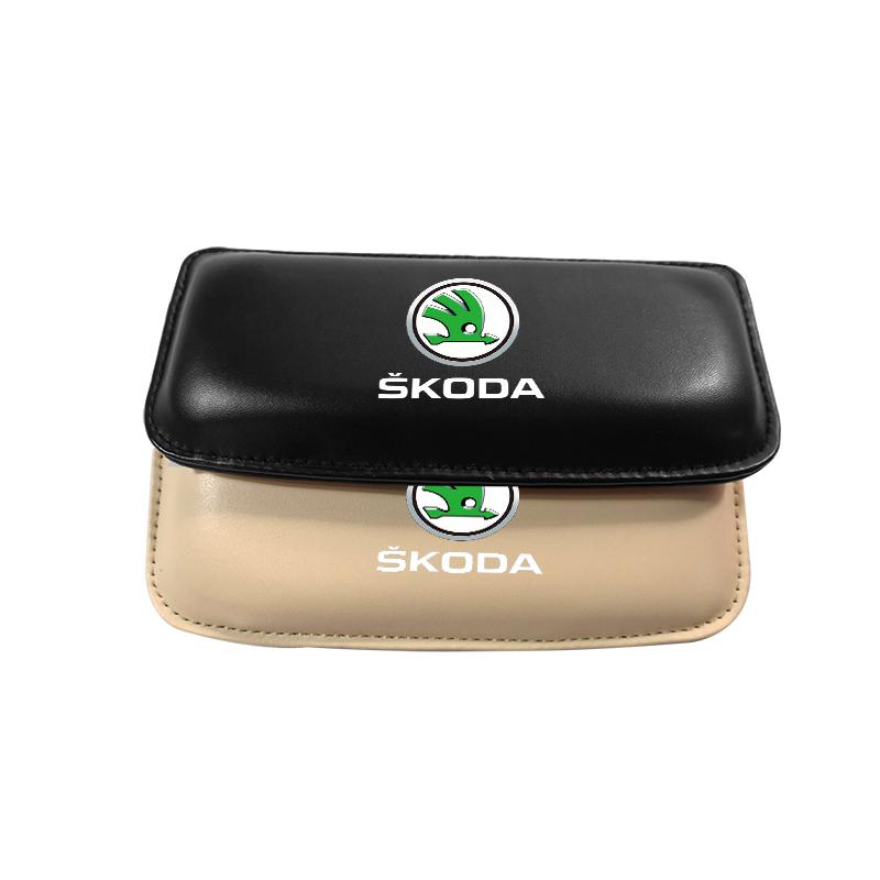 1Pcs Car Knee Pad Interior Pillow Pad Comfortable Cushion Memory Headrest For Skoda Octavia MK2 MK3 2 3 A7 Fabia Karoq Kodiaq Superb Rapid Kamiq