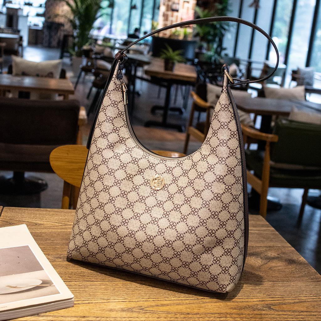 Роскошные сумки через плечо с принтом для женщин, повседневная сумка-тоут большой емкости, модные женские сумки под мышками, новые сумки для поездок на работу