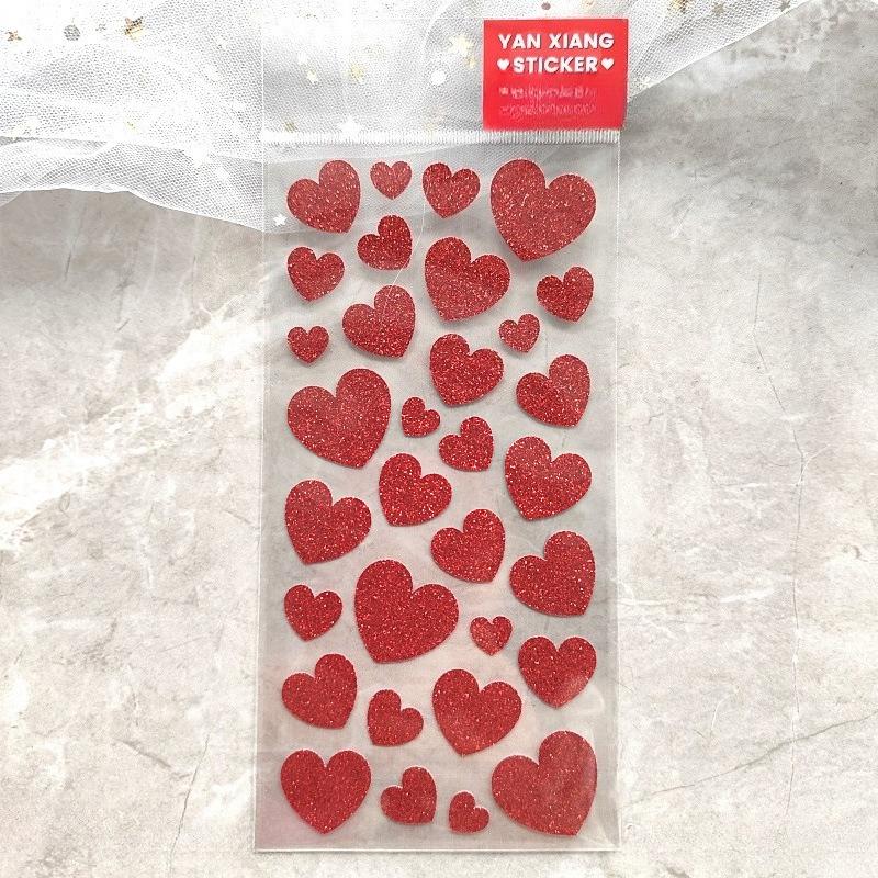 Золотые Блестящие Блестки Сердце Звезда Животное Корона DIY Наклейки Самоклеящиеся Новогодний Подарок для Ребенка Лицо Скрапбук Декора Яркие Наклейки