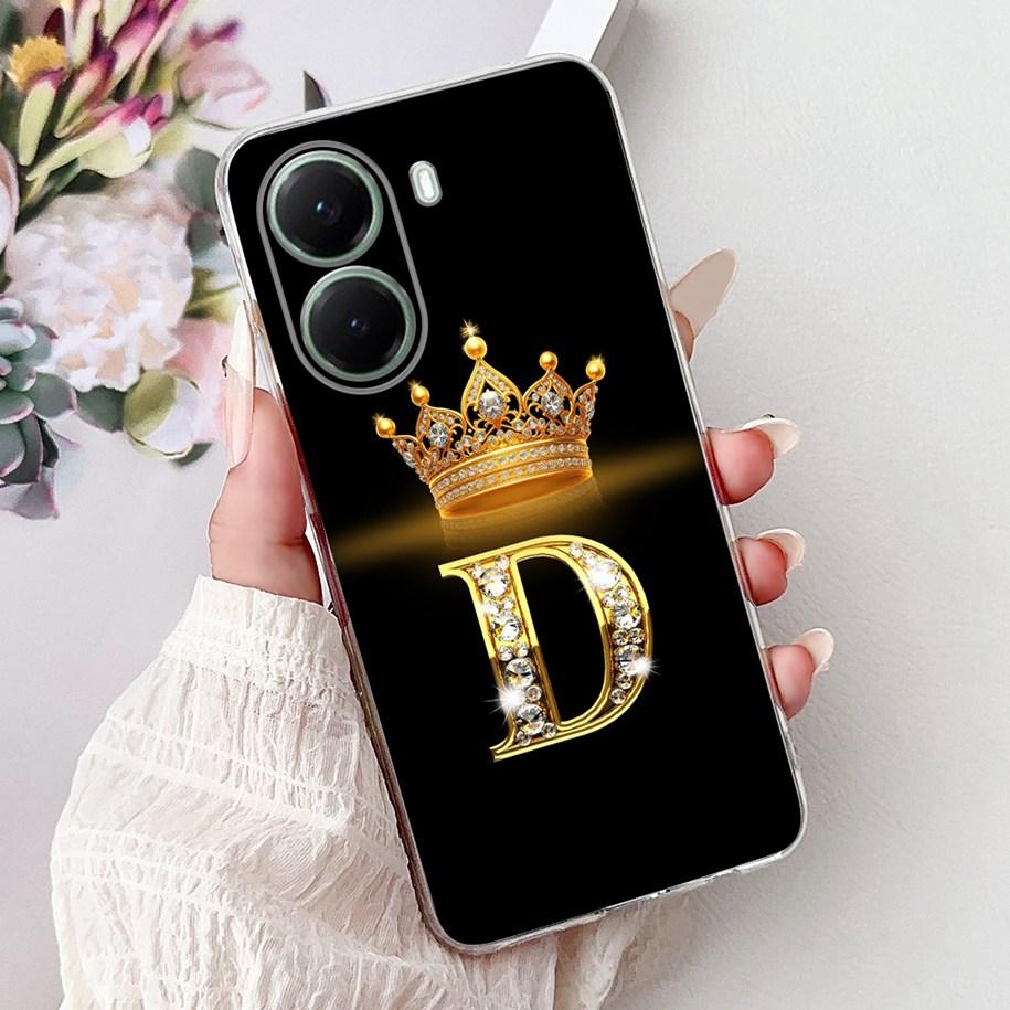 Чехол для Xiaomi Poco X7 Pro 2025 Милая Корона Буквы Мягкий Прозрачный Силикон Задняя Крышка Телефона Для Xiaomi Poco X7 X 7 X7Pro Capa