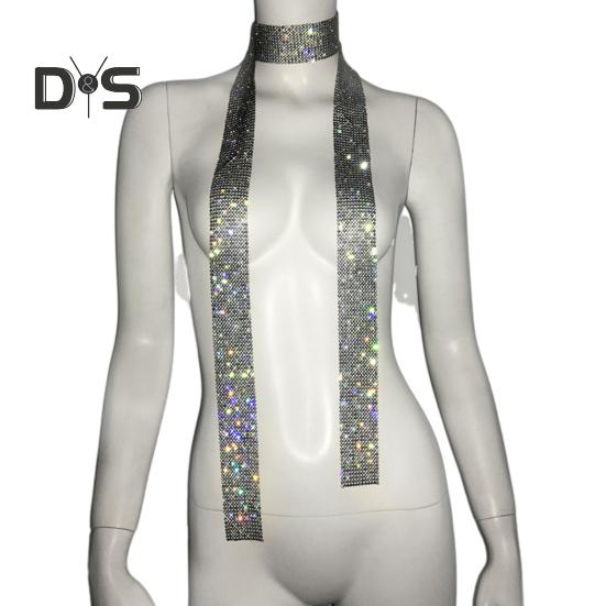 Women Long Scarf Shiny Sequins Comfortable Long-wear Scarf Sequin Embellished Decorative Scarf Daily Party Wear