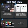 Проводной к Беспроводному Конвертер CarPlay, Адаптер Системы Умного Подключения и Развлечений для Автомобиля, Модернизированный Зажим для Освежителя Воздуха