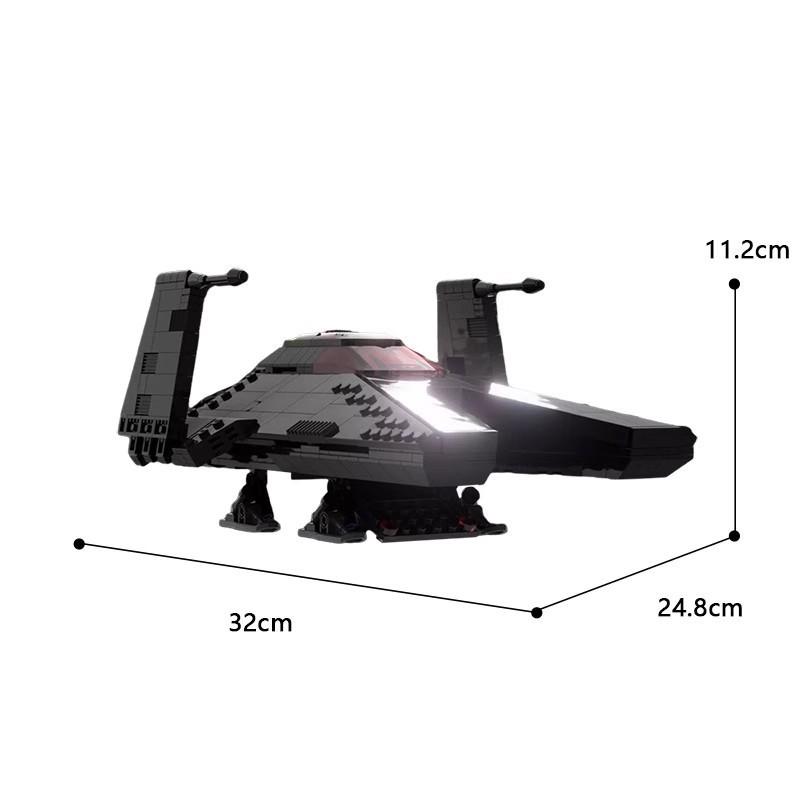 Rebel Judge Number Investor Spaceship Shuttle Building Blocks Kit Airship Bricks Toys for Children Kid XMAS Birthday Gift