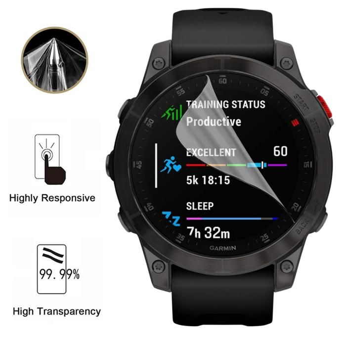 Protection écran pour Garmin Epix Gen 2 Pro - 47mm [Pack 6] Film Plastique Protecteur Résistant Ultra Mince Phonillico