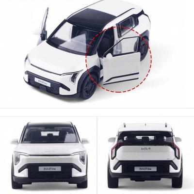 WELLY Kia EV3 1:Металлическая модель автомобиля в масштабе 38, (Синий / Зеленый / Белый 3 цвета)