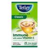 Tetley Green Tea Classic Immune With Vitamin C 25 Tea Bags 1.3g Each Classic Green Tea Flavor