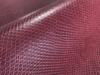 Snakeskin Synthetic Leather Fabric Wine 118 X 44 Cm [Basic Snake, Red]