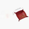 Nordic Style Leather Storage Tray Desktop Organizer For Key Jewelry Cosmetic Storage Box Folding Organizer Home Decoration