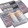 Three-piece Suit Foldable Underwear Underwear Socks Organizer with Dividers Clothes Storage Box Breathable Mesh Bag for Wardrobe