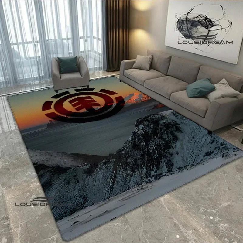 3D E-Element skateboard logo printed carpet non-slip carpet bedroom decor outdoor rug Yoga mat bedroom decoration birthday gift
