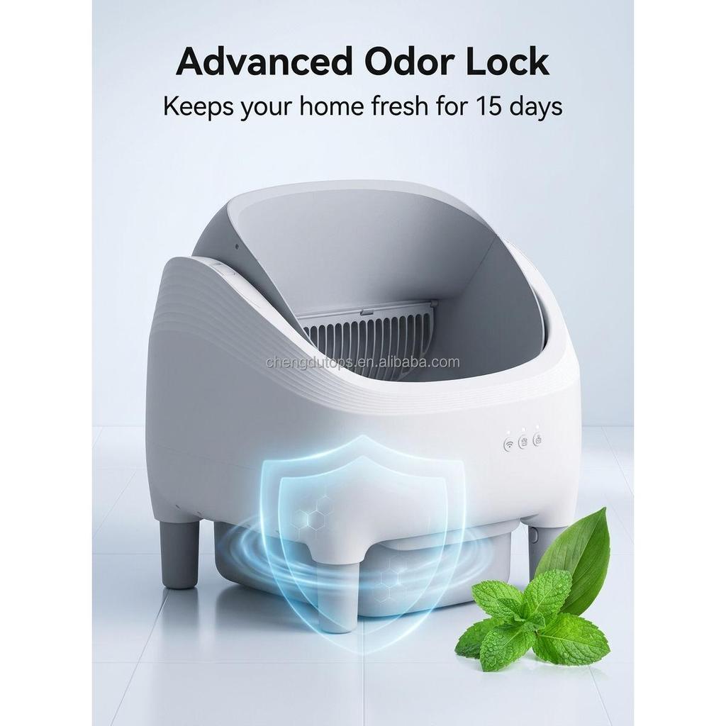 Tops Mini-G European Warehouse Stock Free Delivery Direct Order Smart Automatic Eco-Friendly Open Design Cat Litter Box