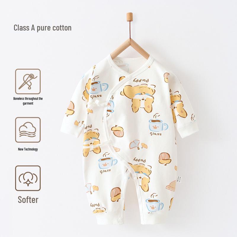 Детский боди из чистого хлопка - Монашеский комбинезон для новорожденных на все сезоны (0-3 месяца)