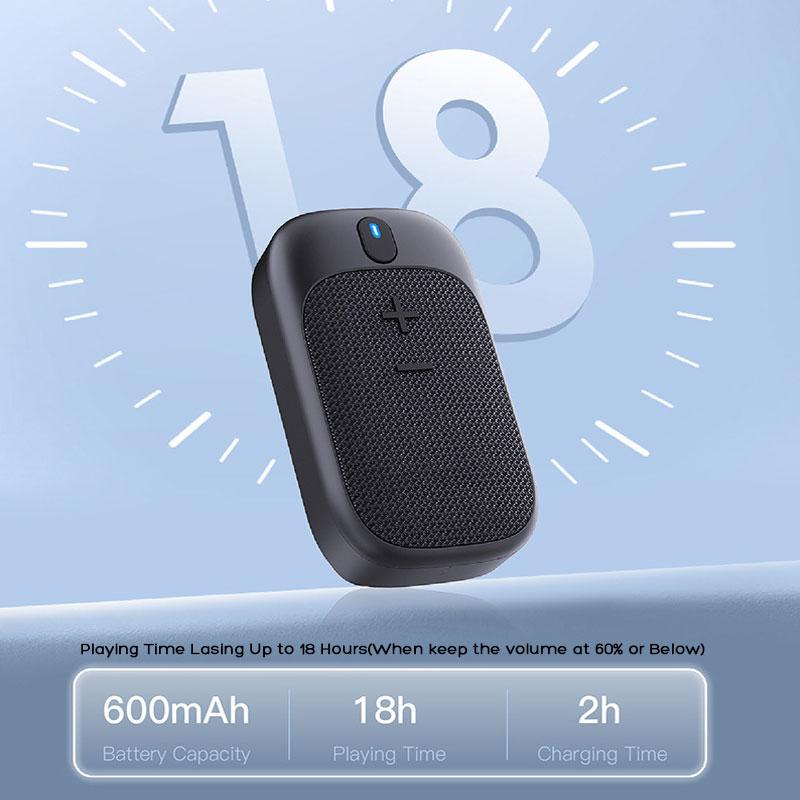 Портативный носимый рюкзак-ошейник с пристегивающимся беспроводным динамиком Bluetooth и встроенным микрофоном для пеших прогулок, бега, верховой езды и т. д.