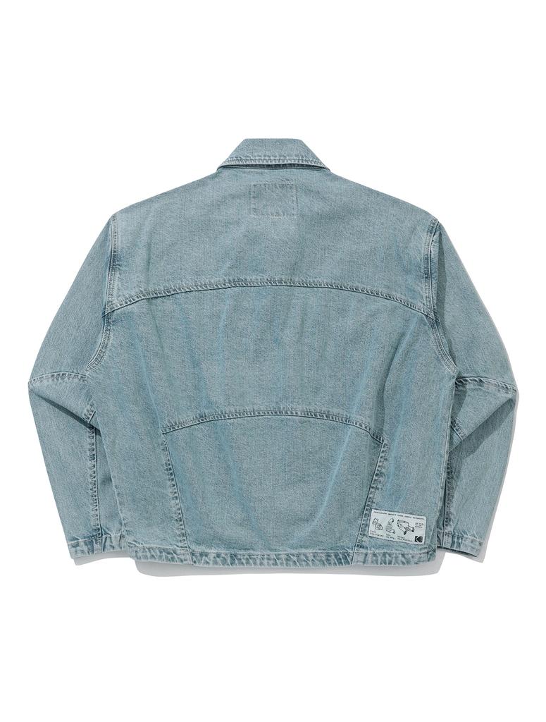 KODAK Rgb Trucker Denim Jacket Women'S Sky Blue