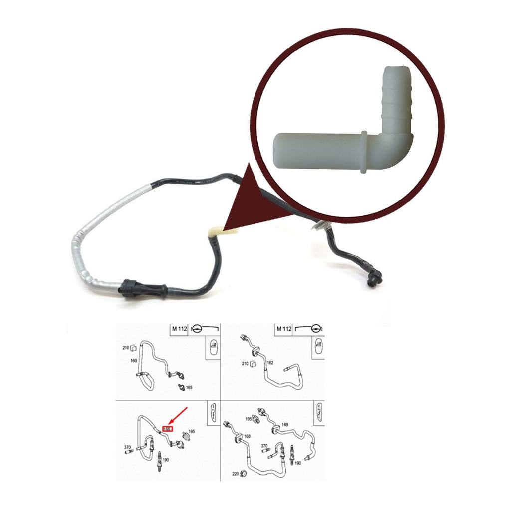 EHC652 Вакуумный трубный тормозной сервоусилитель, угловой усилитель тормозной линии, часть 2034305129 2034303829 для Mercedes C Class W203 S203 CLK C209 A209
