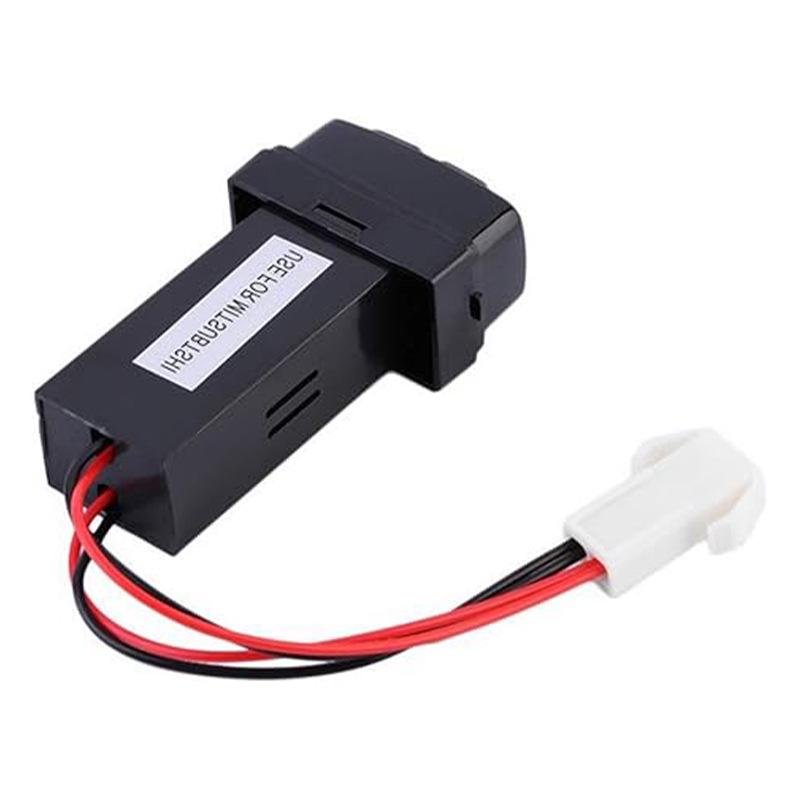 Toyota Dual USB Car Charger with Wiring & Blue Light (3.1A, 32x20mm)