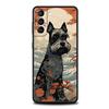 Мультяшный пес Шнауцер Чехол для телефона Samsung Galaxy S24 S23 S22 S20 Ultra S21 FE 5G S10 S9 Plus S10E S8 Мягкий силиконовый чехол