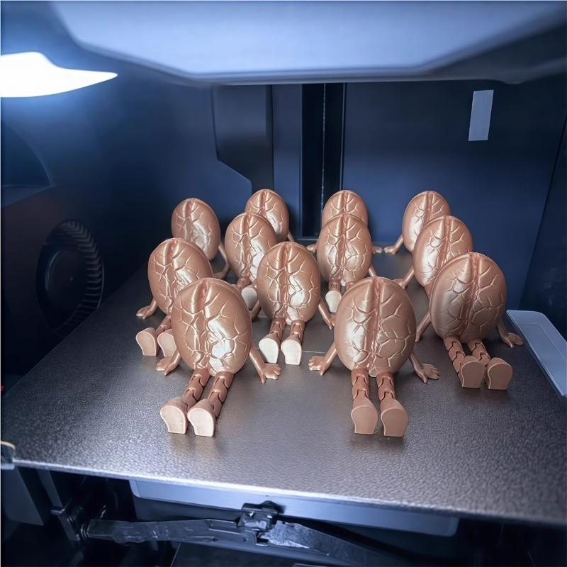 3D-печатные фигурки кофейных зерен/чашек с подвижными ножками, игрушка-фиджет, украшение для дома, офиса, рабочего стола, подарок