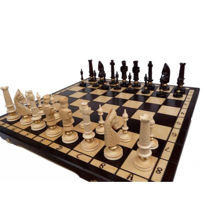 Модель шахмат резная деревянная Роял люкс 62х62 см Шахматы ручной работы 104