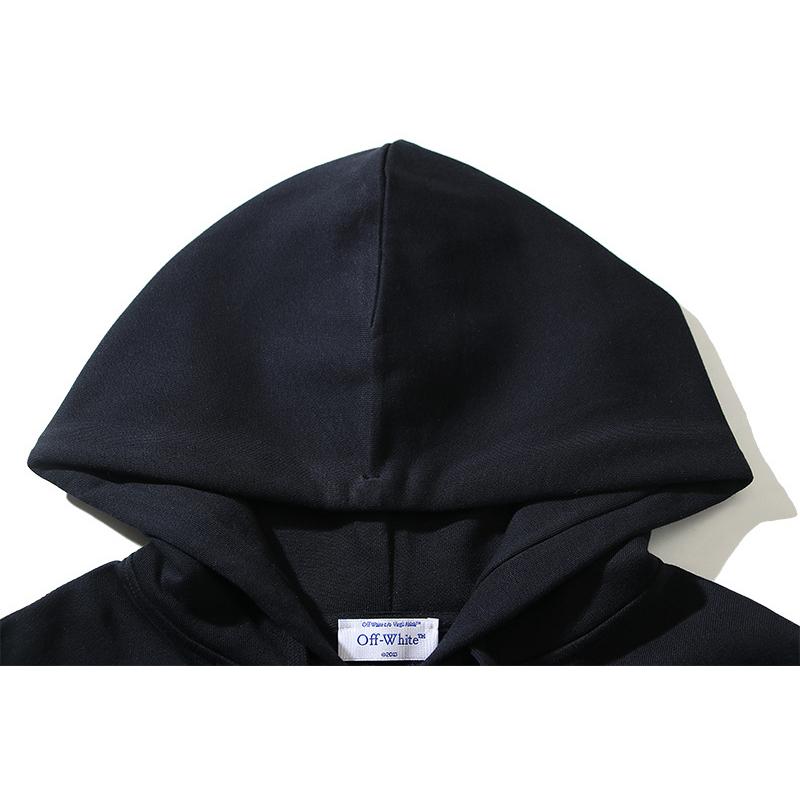 1232 Off-White 2026 Autumn/Winter New OW Star Arrow Pattern Men's and Women's Zipper Hoodie