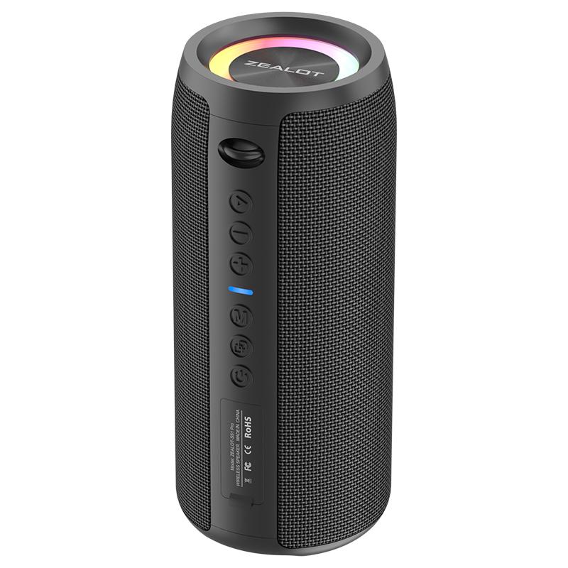 Zealot New 20W Wireless Speaker S51 Pro Big Power Large Battery Stereo Sound Music Box for Outdoor Party