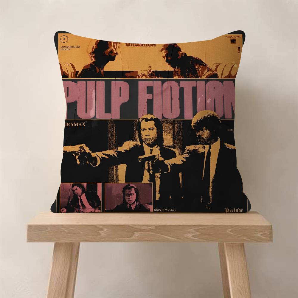 Movie Pulp Fiction Cushion Cover Inches Farmhouse Decor Home Throw Pillow Covers For Couch Decorations