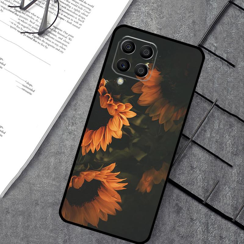 Солнечный чехол с подсолнухом для Samsung Galaxy M54 M32 M52 M15 M11 M12 M13 M14 M06 M16 M36 M56 M31 M53 M35 M55 M34