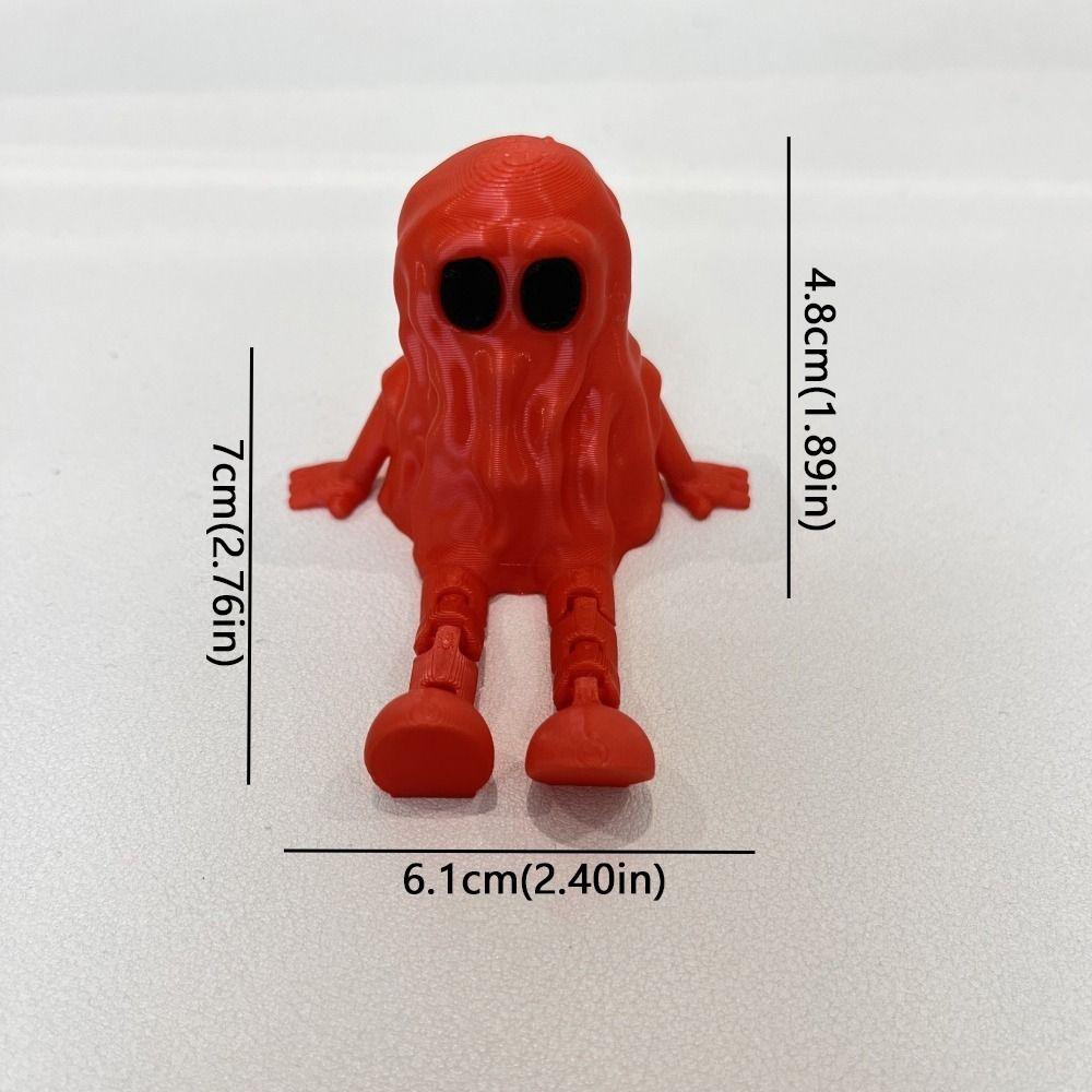 Hand-Painted Ghost Joint Figurines Mini Ghost Statue 3D Printed Ghost Ornament Desktop Display
