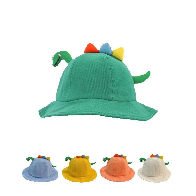5 Colors Spring Autumn Kids Cartoon Bucket Hat Sun Protection Baby Hats Boys Girls Headwear Caps Children Outdoor Sunshade 1-4Y