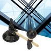Glass Cutter 6 Wheel Compasses Circular Cutting Cutter with Suction Cup Circle