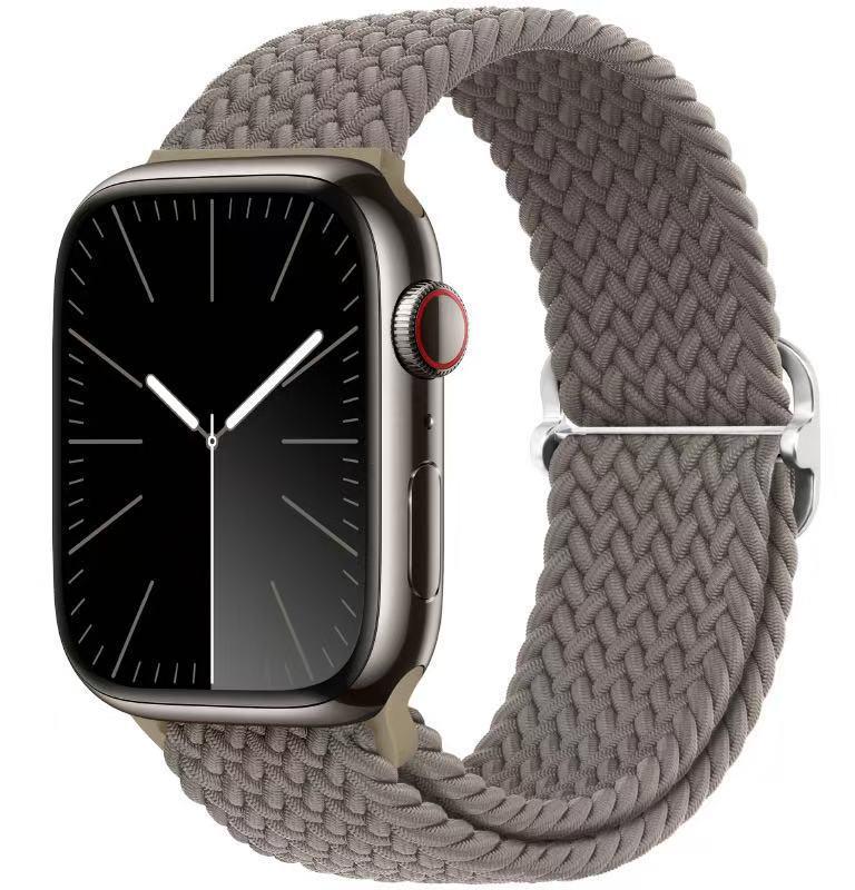 Эластичный плетеный нейлоновый ремешок для Apple Watch Series 4-10 и Ultra 2