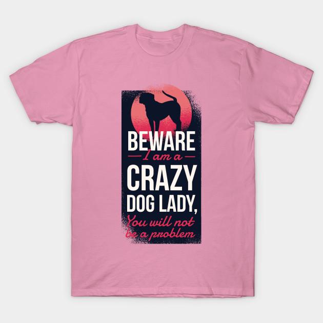 Футболка Женская Осторожно Сумасшедшая Собачница Принт Харадзюку Каваий Футболка Летняя с Коротким Рукавом Женская Футболка Топ Футболка