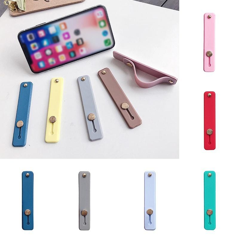 1Pcs Universal Phone Hand Band Bracket Silicone Phone Holder Finger Ring Push Pull Grip Stand Sticker Phone Holder
