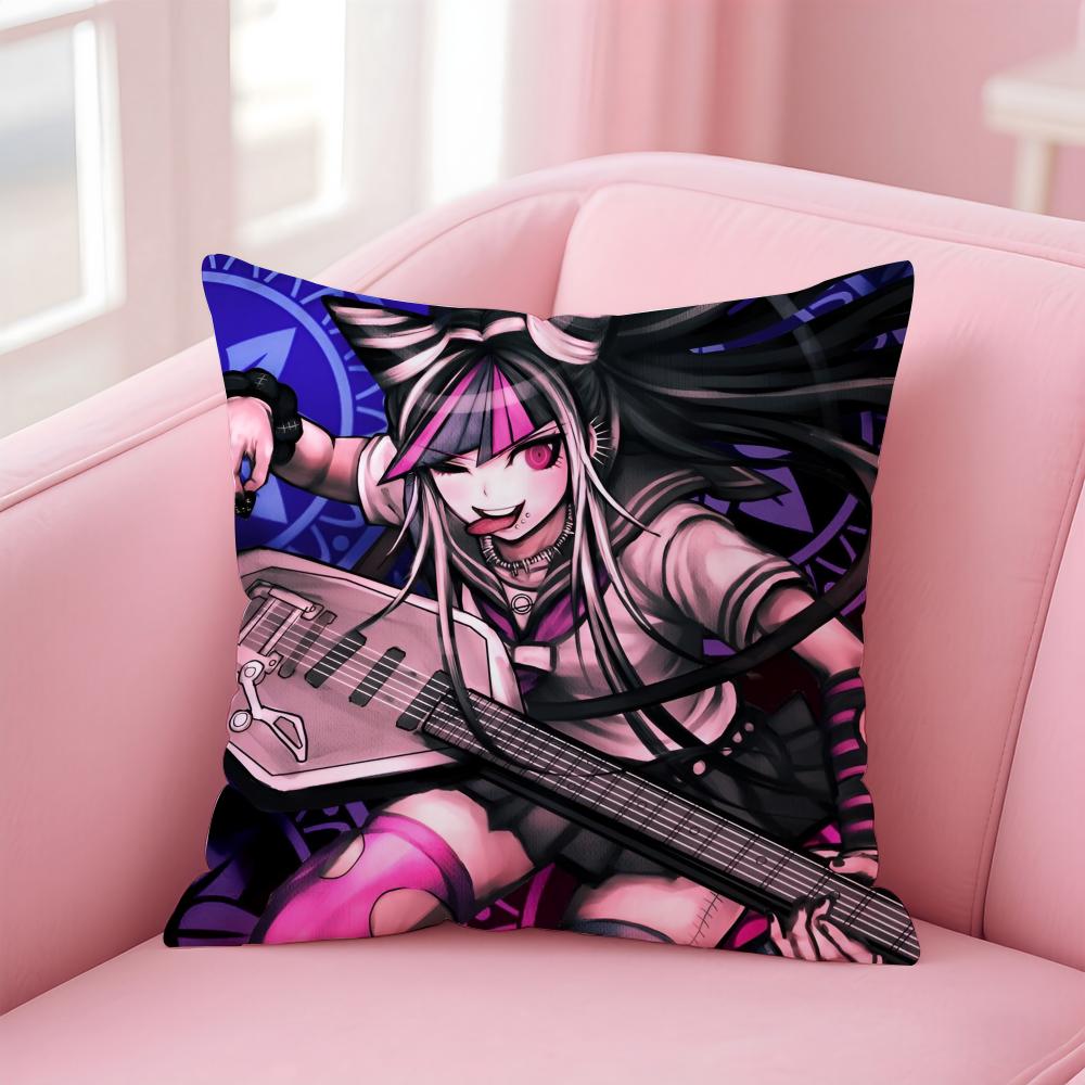 Подушка с принтом аниме Danganronpa Наволочка Короткий плюш Невидимая молния Для комнаты Дивана