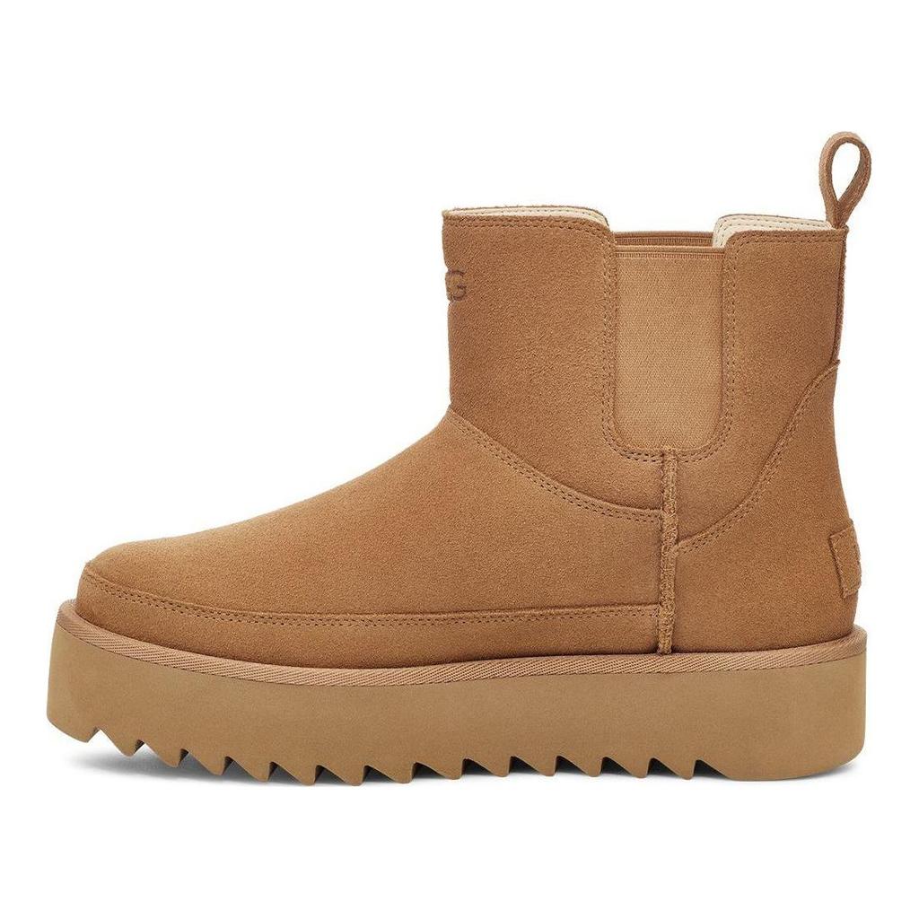 UGG Классические ботильоны Челси на платформе, мини, цвет каштановый, женские, 1158051-CHE