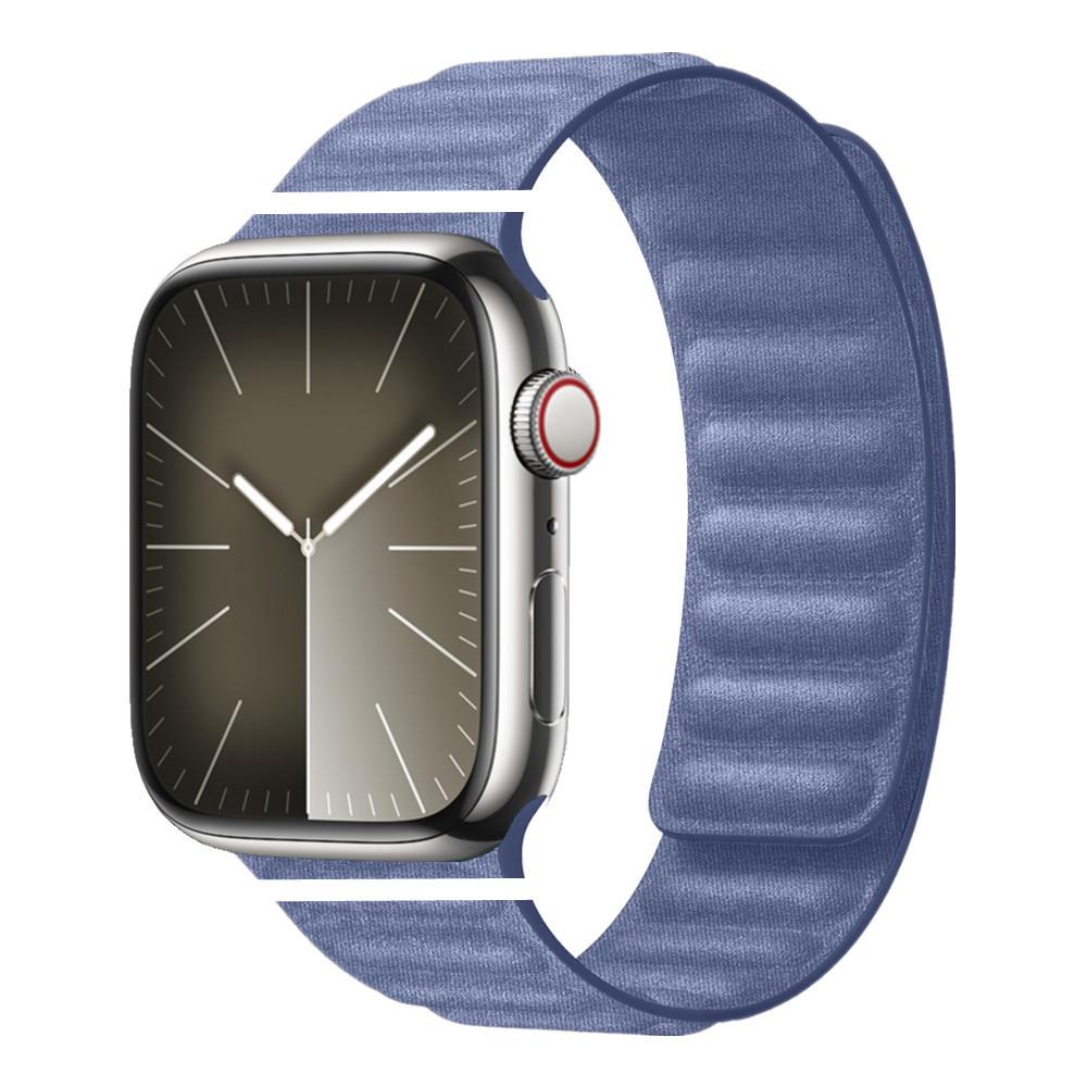 Apple Watch Fine Woven Twill Leather Magnetic Band for Series 5-9 & SE