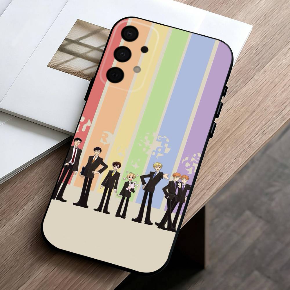 Чехол для телефона Ouran High School Host Club для Samsung Galaxy A73, A72, A71, A70, A53, A52, A51, Другие Мягкий Черный Корпус