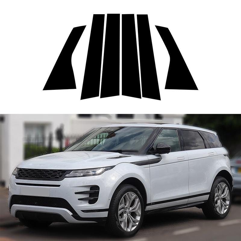 Автомобильные стойки для Range Rover Evoque L551 5-Door 2019 2020 2021 2022 глянцевые черные наклейки на обшивку окна и двери, Стайлинг